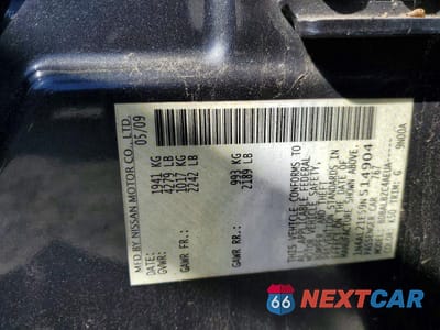 Zdjęcie 12 z 12 samochodu: 2009 NISSAN ALTIMA 2.5 VIN:1N4AL21E59N514904 - miniatura