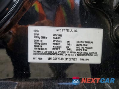 Zdjęcie 13 z 13 samochodu: 2023 TESLA MODEL Y VIN:7SAYGAEE6PF827721 - miniatura