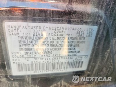 Zdjęcie 12 z 12 samochodu: 2019 NISSAN SENTRA SR VIN:3N1AB7AP4KY326690 - miniatura