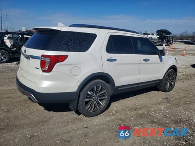Trzecie zdjęcie samochodu z tyłu: 2016 FORD EXPLORER PLATINUM VIN:1FM5K8HT6GGD11510 - miniatura