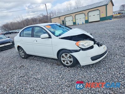 Czwarte zdjęcie samochodu z boku: 2010 HYUNDAI ACCENT GLS VIN:KMHCN4AC0AU486538 - miniatura