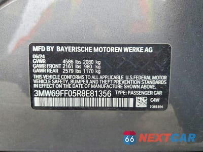 Zdjęcie 13 z 13 samochodu: 2024 BMW 330I VIN:3MW69FF05R8E81356 - miniatura