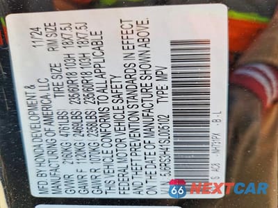 Zdjęcie 13 z 13 samochodu: 2025 HONDA CR-V EX VIN:5J6RS3H41SL005102 - miniatura