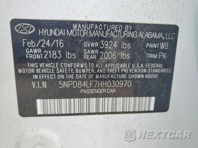 Zdjęcie 13 z 13 samochodu: 2017 HYUNDAI ELANTRA SE VIN:5NPD84LF7HH030970 - miniatura