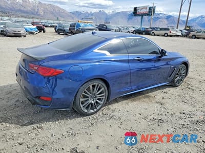 Trzecie zdjęcie samochodu z tyłu: 2018 INFINITI Q60 3.0T LUXE VIN:JN1EV7EL0JM391425 - miniatura