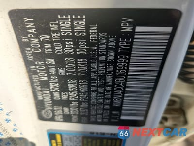 Zdjęcie 12 z 12 samochodu: 2011 HYUNDAI VERACRUZ LIMITED VIN:KM8NU4CC4BU169999 - miniatura