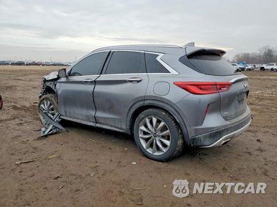 Trzecie zdjęcie samochodu z tyłu: 2021 INFINITI QX50 LUXE VIN:3PCAJ5BB8MF115854 - miniatura