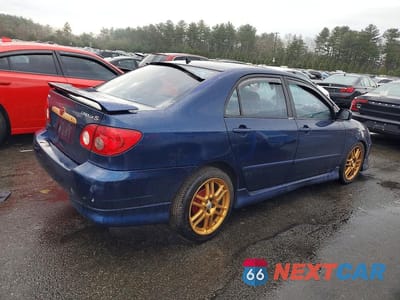 Trzecie zdjęcie samochodu z tyłu: 2003 TOYOTA COROLLA S VIN:2T1BR32E33C130485 - miniatura