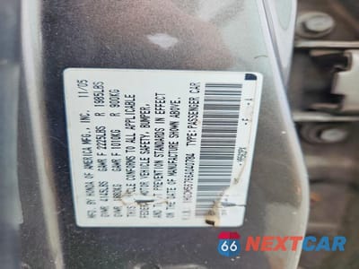 Zdjęcie 12 z 12 samochodu: 2006 HONDA ACCORD EX VIN:1HGCM56766A040784 - miniatura