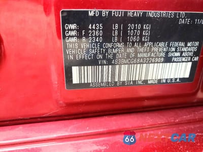 Zdjęcie 12 z 12 samochodu: 2010 SUBARU LEGACY VIN:4S3BMCG68A3226909 - miniatura