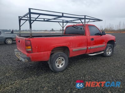 Trzecie zdjęcie samochodu z tyłu: 1999 CHEVROLET SILVERADO K1500 VIN:1GCEK14T9XE253020 - miniatura