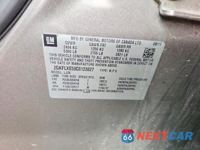 Zdjęcie 13 z 13 samochodu: 2012 GMC TERRAIN SLT VIN:2GKFLXE59C6123827 - miniatura
