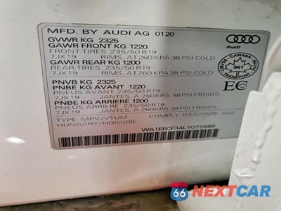 Zdjęcie 13 z 13 samochodu: 2020 AUDI Q3 PREMIUM PLUS S-LINE VIN:WA1EECF34L1072886 - miniatura