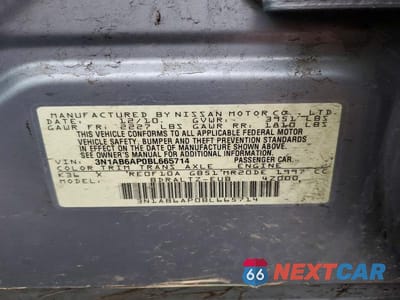 Zdjęcie 12 z 12 samochodu: 2011 NISSAN SENTRA 2.0 VIN:3N1AB6AP0BL665714 - miniatura