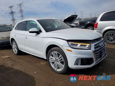 Czwarte zdjęcie samochodu z boku: 2020 AUDI Q5 PREMIUM PLUS VIN:WA1BNAFY9L2021056 - miniatura