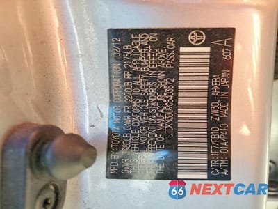 Zdjęcie 12 z 12 samochodu: 2012 TOYOTA PRIUS TWO VIN:JTDKN3DU9C5403572 - miniatura