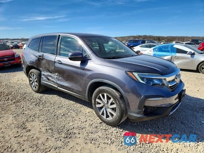 Czwarte zdjęcie samochodu z boku: 2021 HONDA PILOT EXL VIN:5FNYF6H59MB069264 - miniatura