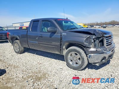 Czwarte zdjęcie samochodu z boku: 2010 GMC SIERRA K1500 SLT VIN:1GTSKWE31AZ152374 - miniatura