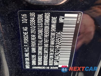 Zdjęcie 12 z 12 samochodu: 2017 PORSCHE CAYENNE VIN:WP1AA2A21HKA85006 - miniatura