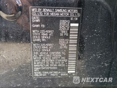 Zdjęcie 13 z 13 samochodu: 2019 NISSAN ROGUE SV VIN:KNMAT2MT2KP513160 - miniatura