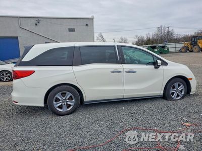 Trzecie zdjęcie samochodu z tyłu: 2019 HONDA ODYSSEY EXL VIN:5FNRL6H70KB023155 - miniatura