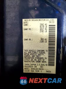 Zdjęcie 13 z 13 samochodu: 2010 NISSAN ALTIMA 2.5 VIN:1N4AL2AP4AC153828 - miniatura