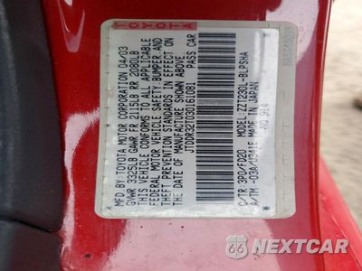 Zdjęcie 13 z 14 samochodu: 2003 TOYOTA CELICA GT VIN:JTDDR32T030161081 - miniatura