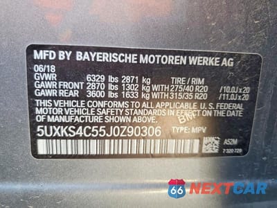Zdjęcie 14 z 14 samochodu: 2018 BMW X5 XDRIVE35D VIN:5UXKS4C55J0Z90306 - miniatura