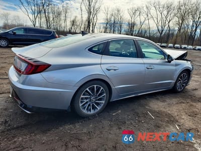 Trzecie zdjęcie samochodu z tyłu: 2021 HYUNDAI SONATA LIMITED VIN:5NPEH4J21MH123076 - miniatura