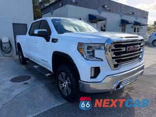 Czwarte zdjęcie samochodu z boku: 2021 GMC SIERRA K1500 SLE VIN:1GTU9BET4MZ191297 - miniatura