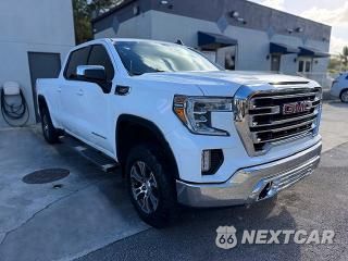 Czwarte zdjęcie samochodu z boku: 2021 GMC SIERRA K1500 SLE VIN:1GTU9BET4MZ191297 - miniatura