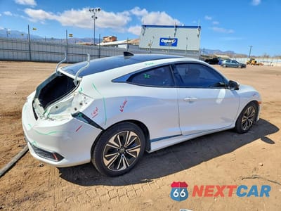 Trzecie zdjęcie samochodu z tyłu: 2018 HONDA CIVIC EX VIN:2HGFC3B37JH350525 - miniatura