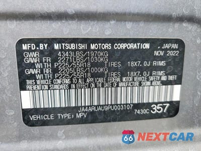 Zdjęcie 13 z 13 samochodu: 2023 MITSUBISHI OUTLANDER SPORT S VIN:JA4ARUAU9PU003107 - miniatura