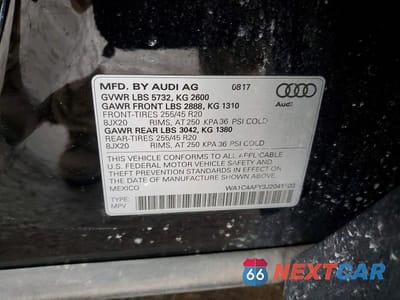 Zdjęcie 13 z 13 samochodu: 2018 AUDI SQ5 PRESTIGE VIN:WA1C4AFY3J2041503 - miniatura