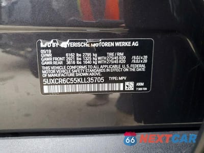 Zdjęcie 13 z 13 samochodu: 2019 BMW X5 XDRIVE40I VIN:5UXCR6C55KLL35705 - miniatura