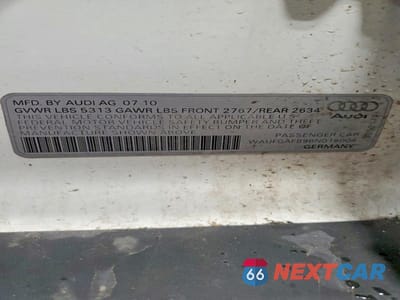 Zdjęcie 13 z 13 samochodu: 2011 AUDI A6 PREMIUM PLUS VIN:WAUFGAFB9BN018004 - miniatura