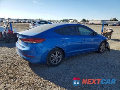 Trzecie zdjęcie samochodu z tyłu: 2018 HYUNDAI ELANTRA SEL VIN:KMHD84LF1JU554171 - miniatura
