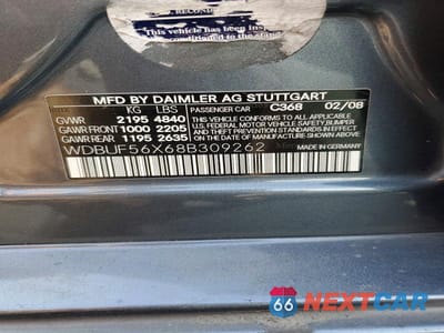 Zdjęcie 12 z 12 samochodu: 2008 MERCEDES-BENZ E 350 VIN:WDBUF56X68B309262 - miniatura