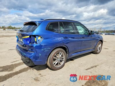 Trzecie zdjęcie samochodu z tyłu: 2021 BMW X3 XDRIVE30I VIN:5UXTY5C09M9E84641 - miniatura