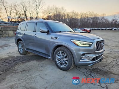 Czwarte zdjęcie samochodu z boku: 2019 INFINITI QX80 LUXE VIN:JN8AZ2NE7K9231538 - miniatura