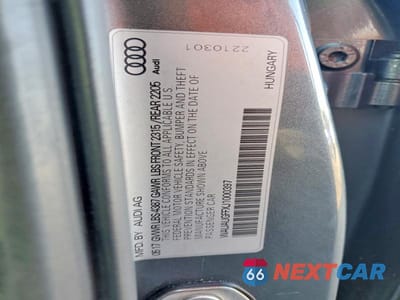 Zdjęcie 13 z 13 samochodu: 2018 AUDI A3 PREMIUM VIN:WAUAUGFFXJ1000397 - miniatura