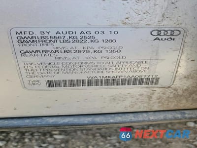 Zdjęcie 12 z 12 samochodu: 2010 AUDI Q5 PREMIUM PLUS VIN:WA1MKAFP1AA087712 - miniatura