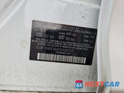 Zdjęcie 12 z 12 samochodu: 2018 HYUNDAI SONATA SEL VIN:5NPE34AF0JH633139 - miniatura