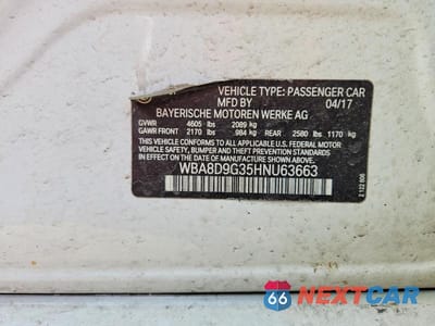 Zdjęcie 13 z 13 samochodu: 2017 BMW 330 XI VIN:WBA8D9G35HNU63663 - miniatura