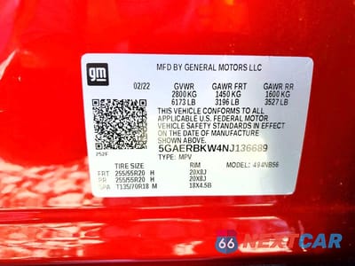 Zdjęcie 13 z 13 samochodu: 2022 BUICK ENCLAVE ESSENCE VIN:5GAERBKW4NJ136689 - miniatura