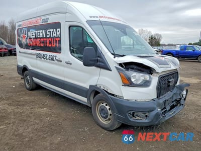 Czwarte zdjęcie samochodu z boku: 2021 FORD TRANSIT 250 DELIVERY VAN VIN:1FTBR1X89MKA13596 - miniatura