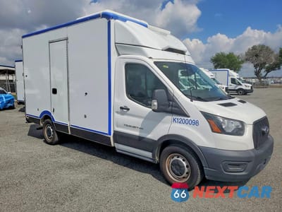 Czwarte zdjęcie samochodu z boku: 2020 FORD TRANSIT DELIVERY TRUCK VIN:1FDBW5Z85LKB07482 - miniatura