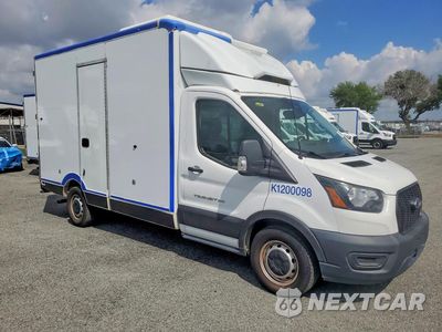 Czwarte zdjęcie samochodu z boku: 2020 FORD TRANSIT DELIVERY TRUCK VIN:1FDBW5Z85LKB07482 - miniatura