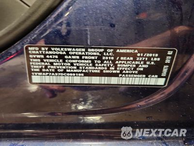 Zdjęcie 12 z 13 samochodu: 2013 VOLKSWAGEN PASSAT S VIN:1VWAP7A37DC089195 - miniatura