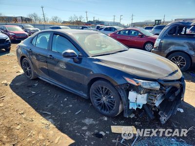 Czwarte zdjęcie samochodu z boku: 2021 TOYOTA CAMRY SE NIGHTSHADE VIN:4T1G11BK8MU043348 - miniatura